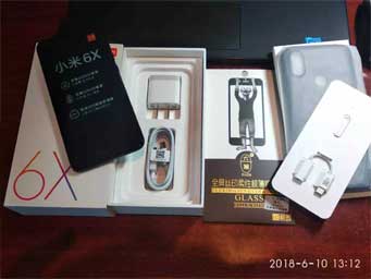 Xiaomi Mi6X 6/128Gb-черный+чехол+стек. зашита